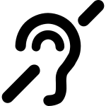 Hearing Impaired SVG Icon